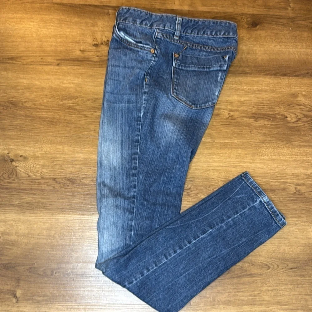 Mossimo Skinny Premium Denim Women’s Faded Reg Wash Sz 8L Jeans